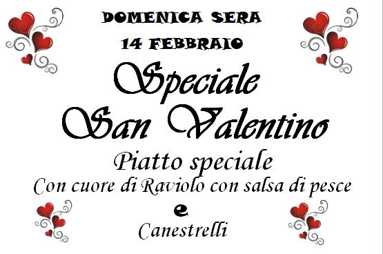 Menù San Valentino