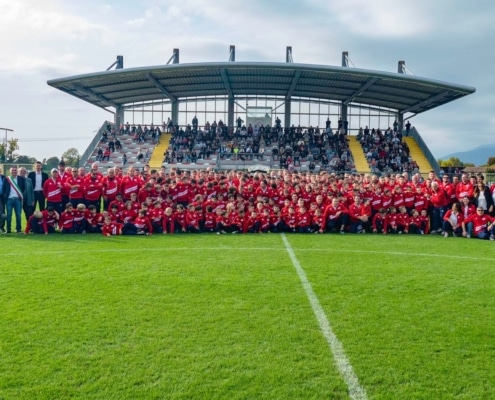Foto settore giovanile sotto la tribuna centrale 2022